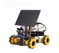 ACEBOTT Explorer Series QD001, Kit Auto Robot Intelligente, ESP32, Controllo Multi-Modalità con Tracciamento Linea ed Evitamento degli ostacoli, 4 Ruote (QD008 Solar Energy)