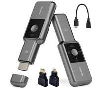 Aceele HDMI Wireless Trasmettitore e Ricevitore, Full HD 1080P Extender HDMI Wireless con Display LED, Portata 165FT/50M, 2,4G/5G Streaming Video/Audio/File da Laptop, PC a Monitor/TV/Proiettore