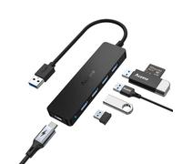 Aceele Hub USB 3.0, 5 Porte USB 3.0 Sdoppiatore Dati & Porta alimentazione tipo C, multi USB Porta hub per PS5/Mac Pro/Macbook Air/Dell XPS/Notebook PC/Mobile HDD e Altro
