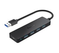 Aceele Hub USB 3.0 a 4 Porte Sdoppiatore USB con Porta Alimentazione Tipo C 5V3A, 5Gbps Adattatore Porte USB Multiple Per PC, Laptop, MacBook Pro/Air, Disco Rigido, Tastiera, ecc.