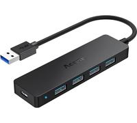 Aceele Hub USB 3.0 a 5 Porta con Tipo C 5V 3A, Sdoppiatore Multi USB 3.0 Adattatore alta Velocità 5Gbps, Estensione Porta USB Multipla Per PC/Laptop/Chiave USB/Disco Rigido/Tastiera