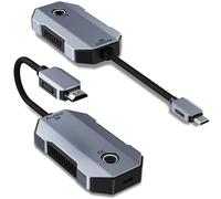 Aceele USB C a HDMI Wireless, 4K/30Hz Trasmettitore(con PD Ricarica) e Ricevitore Wireless HDMI Dongle, Portata 80M, 2,4/5G Streaming Video/Audio da Laptop, Telefono, iPad Pro a Monitor/TV/Proiettore