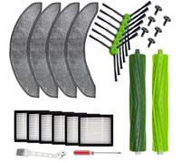 Aceesories - Parti di ricambio compatibili con iRobot Roomba Combo j7, j7+, j9+, robot aspirapolvere e mocio, filtro, spazzola, panni per mocio (confezione da 18 spazzole, fiilter, mocio per J7+ J9+)