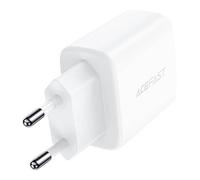 ACEFAST Caricabatterie da Parete A25, USB + USB-C, PD 20 W (Bianco)