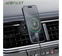 ACEFAST Qi2 15W Supporto magnetico per auto di ricarica wireless per iPhone 12/13/14/15/16Pro Max Staffa di montaggio con clip per presa d'aria a ricarica rapida