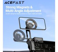 ACEFAST Supporto per telefono magnetico nello schermo del cruscotto dell'auto per iPhone 16/15Pro Max Supporto per staffa da 90 gradi per accessori Tesla 3/Y