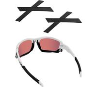 Acefrog 2 paia di gommini di ricambio in morbido silicone per Oakley Jawbone/Split Jacket/giacca dritta/occhiali da sole a vento, perfettamente aderenti, colore nero