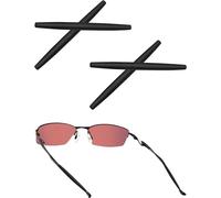 Acefrog 2 paia di gommini di ricambio in morbido silicone per Oakley Transistor OX3085, condensatore, lucertola, raggi, occhiali, perfettamente aderenti, colore nero