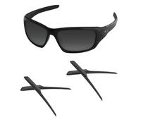 Acefrog 2 paia di gommini di ricambio in morbido silicone per occhiali da sole Oakley Valve OO9236, perfettamente compatibili, colore nero