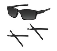 Acefrog 2 paia di gommini di ricambio in morbido silicone per occhiali Oakley Crosslink Pro Sweep Switch, perfettamente aderenti, colore nero