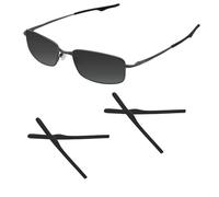 Acefrog 2 paia di gommini di ricambio in morbido silicone per occhiali Oakley Keel OX3122 / Keel Blade OX3125 / Wingback OX5089 / Wingback SQ OX5148, perfettamente compatibili, colore: nero