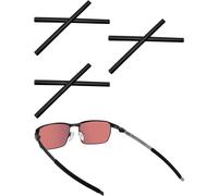 Acefrog 3 paia di gommini di ricambio in morbido silicone per occhiali da sole rotondi Oakley Tincup OX3184, Pitchman OX8050, Tincup Carbon OX5095, perfettamente compatibili, colore nero