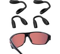 Acefrog 4 naselli per occhiali da sole Oakley Split Shot OO9416, Crossrange OO9371, Targetline OO9397 OO9398, ricambio per naso push-in, nasello antiscivolo, nero