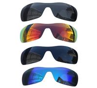 Acefrog 4 paia di lenti polarizzate di ricambio per occhiali da sole Oakley Batwolf OO9101, perfettamente aderenti, infrangibili, antigraffio, Value Pack, multicolore, Taglia unica