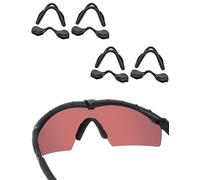 Acefrog 4 paia di naselli aggiornati per occhiali da sole Oakley Si M Frame 2.0/3.0 OO9146, M Frame 2.0 Strike, Industrial M Frame 2.0, SI Ballistic M Frame 2.0, nasello push-in di ricambio, nero