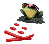 Acefrog - Kit di ricambio in gomma per occhiali da sole Oakley Fast Jacket/Fast Jacket XL Rosso Taglia unica
