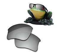 Acefrog - Lenti di ricambio polarizzate con rivestimento AR da 1,4 mm, per Oakley Flak Jacket XLJ Star Silver - Rivestimento inar Polarizzato 1,4 mm di spessore Taglia unica