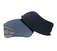 Acefrog Lenti di ricambio polarizzate da 1,5 mm per occhiali da sole Oakley Quarter Jacket OO9200 da 61 mm, materiale aggiornato, resistenti agli urti, colore argento cromato polarizzato a specchio