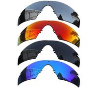 Acefrog Lenti di ricambio polarizzate da 1,5 mm per occhiali da sole Oakley Si Ballistic M Frame 2.0/3.0, materiale aggiornato, resistenti agli urti, confezione da 4 paia polarizzate, 1,5 mm