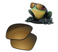 Acefrog Lenti di ricambio polarizzate rivestite AR per occhiali da sole Oakley Holbrook Metal OO4123, Tungsten Gold - Inar Coated Polarized, Taglia unica