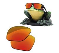 Acefrog Lenti di ricambio polarizzate rivestite AR per occhiali da sole Oakley Jupiter Squared OO9135, Jaffa Orange - Inar Coated Polarized, Taglia unica