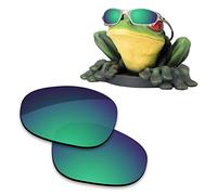 Acefrog - Lenti polarizzate di ricambio per occhiali da sole Oakley Juliet, spessore 1,4 mm Verde muschio - Rivestimento inar Polarizzato 1,4 mm di spessore Taglia unica