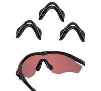 Acefrog Naselli aggiornati per Oakley M2 Frame OO9212, M2 Frame Asian Fit, M2 Frame Ventilato, M2 Frame XL OO9343, M2 Frame XL Asian Fit OO9345, nasello di ricambio, nero, antiscivolo, 3 pezzi nero