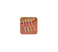 AceFun 4 paia piercing capezzolo falso gioielli fatti mano loop capezzolo regolabile con perline silicone bilancieri comodo indossare qualsiasi gioiello del corpo carino