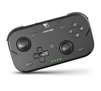 AceGamer Pocket Controller, controller wireless per Switch 2/Switch/PC/iOS/Android, mini gamepad joystick con turbo/sensore giroscopico a 6 assi/attivazione con un solo pulsante (nero)