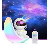 AceGamer Proiettore di galassia astronauta, luce notturna, proiettore astronauta con timer e telecomando nebulosa stellata illusione luna, luci a LED, regalo per bambini e adulti, decorazione per il