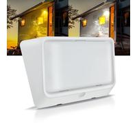 acegoo Camper Luce LED per portico a doppio colore (bianco/ambra), luce di ricambio per esterni 12V, per barca, rimorchio, furgone, 410 lumen, IP66 Nano impermeabile(Bianco)