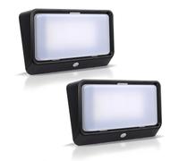 acegoo Luce per veranda esterna per camper, con 3 modalità di illuminazione (1800K, 6500K, rossa), base bianca Nano impermeabile IP66, ideale per barche cabine camion camper, colore nero (2)