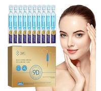 Aceirropy illuminante per il viso | Fiale Viso con Acido Ialuronico Vitamina C,10 pezzi 1,5 ml di di acido ialuronico oro idratante riparazione per la cura della pelle secca
