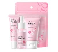 Aceirropy Set di Cura della Pelle per Donne - 30g Crema Viso Idratante | Siero Viso 17ml E Crema Contorno Occhi 15g Set Bellezza Lenitivo Nutriente Per Donne E Ragazze