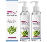 Aceite para afeitarse suave para mujeres 3.38oz | Aceite para afeitarse y después del afeitarse con aceite de oliva de vitamina E Aceite de semilla de jojoba | Hidratante, hidratante (2PCS)