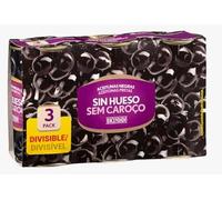 Aceitunas Negras sin Hueso, 2 PACK, 350g, Producto Envasado