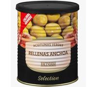 Aceitunas Verdes Rellenas de Anchoa, Olive Verdi Ripiene di Acciughe, 830g, Prodotto dalla Spagna, PACK 2