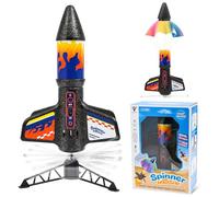 Acelane Razzo Giocattolo Esterno per Bambini, Razzo Motorizzato con Paracadute, Lancio fino a 50 Metri