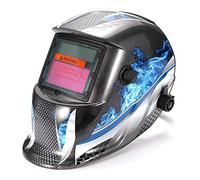 ACELEY Casco per saldatura, maschera antinfortunistica con occhi automatici, maschera solare automatica fotoelettrica con protezione UV per lavori di saldatura