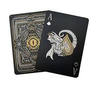ACELION Carte da gioco impermeabili, in plastica, set di carte da poker, Playing Cards (Black Dragon)