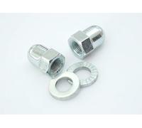 acelo Set di 2 Dadi ciechi con 2 Dischi Shimano SRAM Sachs, mozzo Ruota Anteriore e Posteriore