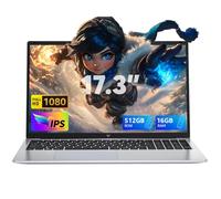 ACEMAGIC 17,3 Pollici PC Portatile,16GB DDR4 512GB SSD,lntel Alder Lake N97,Fino a 3,6 GHz,PC Portatile in Offerta Membrana tastiera italiana,1920 * 1080 IPS Full HD,WiFi,Apertura e chiusura 180°