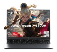 ACEMAGIC Computer portatile 2025 con AMD Ryzen 7 6800H (8C/16T, fino a 4,7 GHz), 16 GB DDR5 512 GB NVMe SSD Windows 11, display FHD da 16 pollici, WiFi 6, retroilluminato KB