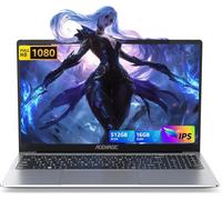 ACEMAGIC Computer portatile da 15,6" - Processore In-tel N-97 Quad-Core Fino a 3,6 GHz (Beat N 95) PC portatili, 16 GB RAM DDR4 512 GB SSD, FHD1080, USB 3.2, TF, Wi-Fi 5.0, BT 5.0, Cassa in metallo