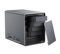 ACEMAGIC NAS N3A 4 alloggiamenti Desktop Network Attached Storage Home & Office Backup Hub, proteggere i dati, fino a 136 TB NAS 4 × HDD+2 × slot M.2, Dual 2.5G + 1G LAN, 8 GB DDR4, 128 GB PCIe3.0 SSD