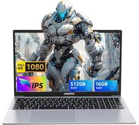 ACEMAGIC PC Portatile 16GB DDR4 RAM 512GB SSD,Alder Lake-N97【Battere N100/N95,Fino a 3.6Ghz】 Notebook,15.6" Full HD Computer portatile 2.4G/5G WiFi,BT5.0,Type_C, USB3.2,HDMI Ufficio(Grigio) 2025