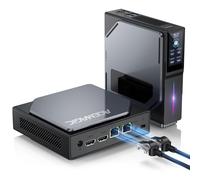 ACEMAGIC S1 Mini PC con schermo LCD/doppia LAN, 12TH Gen Ιntel Alder Lake-N97 (fino a 3,6GHz), 16GB DDR4 512GB M.2 SSD Vertical Mini Desktop Computer, luce RGB/WiFi 6/BT 5.2/4K UHD per casa/ufficio