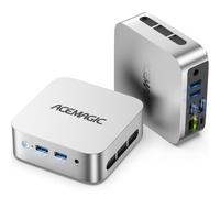 ACEMAGIC V1 Mini PC Computer, AMD Ryzen 5 3500U, 8GB RAM, 256GB SSD | Doppio display 4K • Espansione SSD M.2 fino a 2 TB • WiFi 5 • BT4.2 • Mini computer desktop per ufficio domestico • Affari