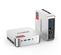 ACEMAGICIAN K1 Mini PC AMD Ryzen 5400U 16GB RAM 256GB SSD Win11 Pro | (4C/8T, MAX 4.0GHz) Doppio schermo 4K Ultra HD, WiFi 5, BT4.2, Desktop Compatto per Ufficio e Business