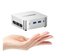 ACEMAGICIAN Mini PC W11,Ιntel Alder Lake-N95(fino a 3,4 GHz),8GB LPDDR5 256GB SSD Mini Desktop Computer, Doppia Gigabit Ethernet/Triplo Display HDMI/Bluetooth 4.2